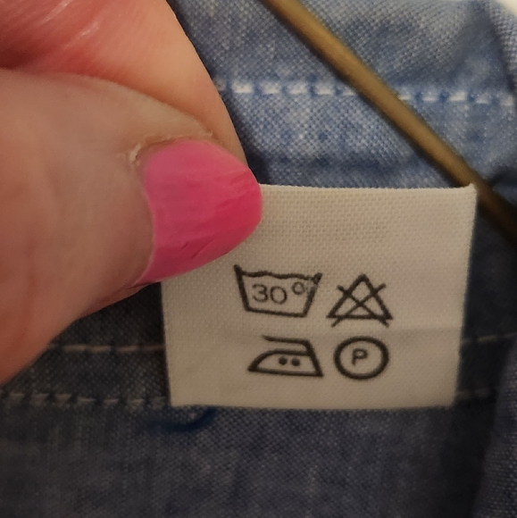 VINTAGE Playback Designed by Tom Tailor Men's Long Sleeve Button Down Denim - Picture 5 of 7